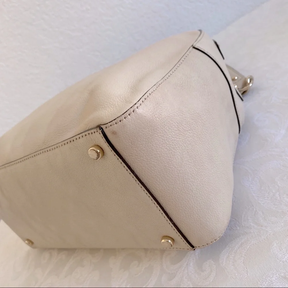 Kate spade beige chain strap leather bag